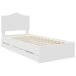 Estructura de cama individual para adultos Estructura de cama individual para adultos Blanco