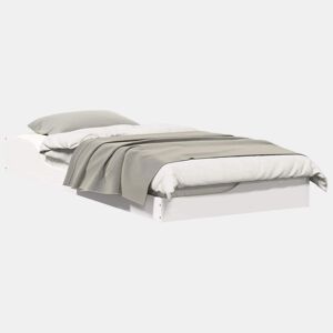 Estrutura de cama de solteiro para adultos - Branco 100 x 200 cm