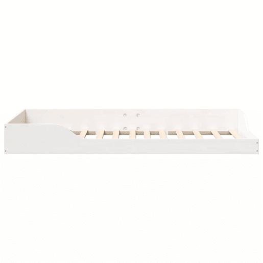 Estrutura de cama de solteiro para adultos - Branco 100 x 200 cm Estrutura de cama de solteiro para adultos - Branco 100 x 200 cm