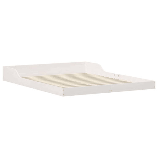 Estrutura De Cama De Casal Simple - Branco 160 x 210 cm Estrutura De Cama De Casal Simple - Branco 160 x 210 cm