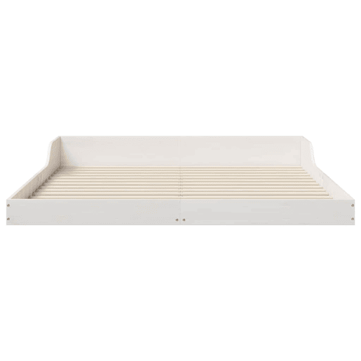 Estrutura De Cama De Casal Simple - Branco 160 x 210 cm Estrutura De Cama De Casal Simple - Branco 160 x 210 cm