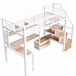 Cama alta para niños Cama alta para niños Blanco