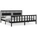 Estructura de cama matrimonial Estructura de cama matrimonial Negro