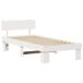 Estructura de cama individual para adultos Estructura de cama individual para adultos Blanco
