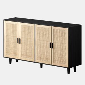Buffet de Rattan com 4 Portas Funcional