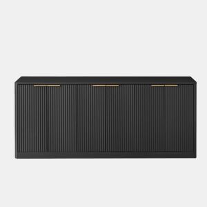 Aparador Moderno com Design Ondulado e 6 Portas