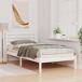 Estructura de cama individual para adultos Estructura de cama individual para adultos Blanco
