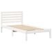 Estructura de cama individual para adultos Estructura de cama individual para adultos Blanco