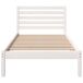 Estructura de cama individual para adultos Estructura de cama individual para adultos Blanco