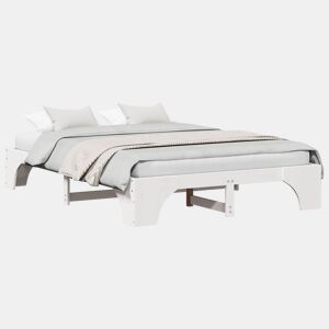 Estrutura De Cama De Casal Simple - Branco 160 x 200 cm