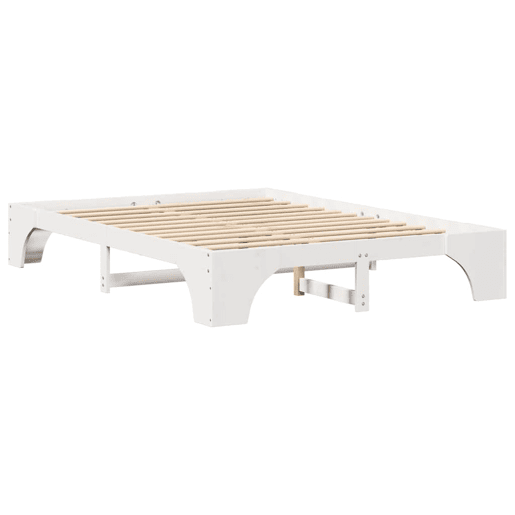 Estrutura De Cama De Casal Simple - Branco 160 x 200 cm Estrutura De Cama De Casal Simple - Branco 160 x 200 cm