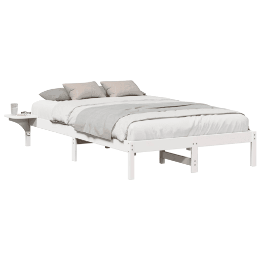 Estrutura De Cama De Casal Simple - Branco 140 x 190 cm Estrutura De Cama De Casal Simple - Branco 140 x 190 cm
