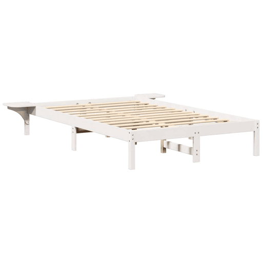 Estrutura De Cama De Casal Simple - Branco 140 x 190 cm Estrutura De Cama De Casal Simple - Branco 140 x 190 cm