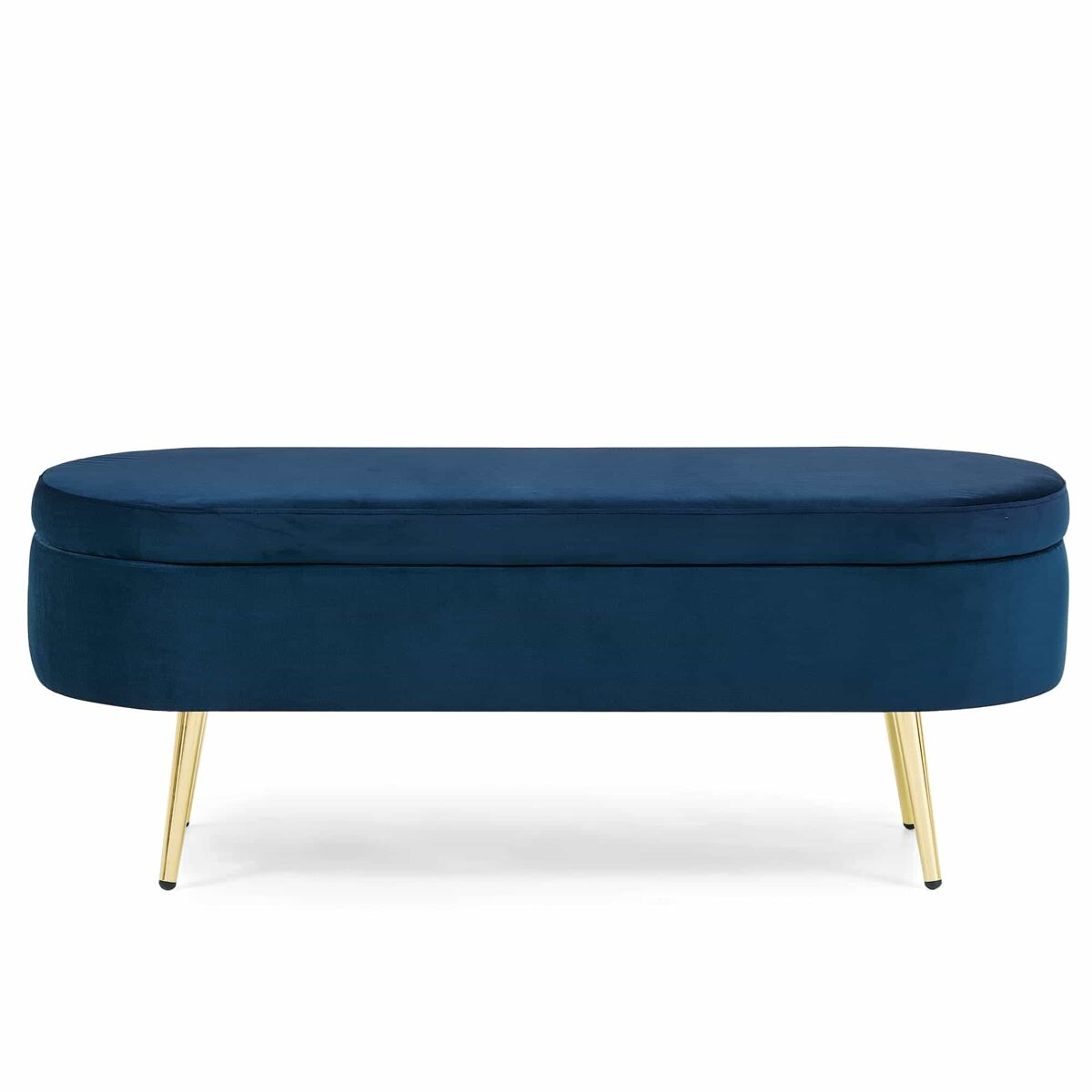 Bancos tapizados 110x40 Azul Oscuro