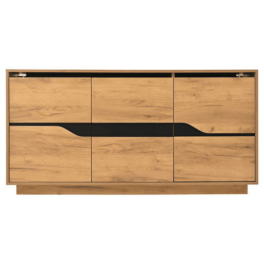 Aparador com 3 Portas e Design sem Puxadores