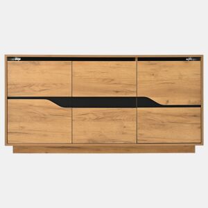Aparador com 3 Portas e Design sem Puxadores