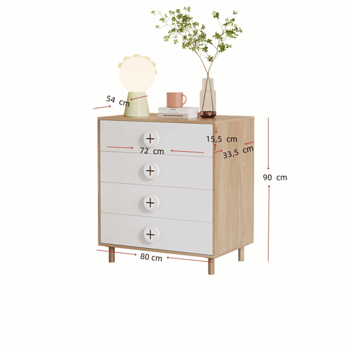 Conjunto de roupeiro - roupeiro + cómoda + mesas de cabeceira, conjunto de mobiliário de quarto, painéis lacados e aglomerado - branco