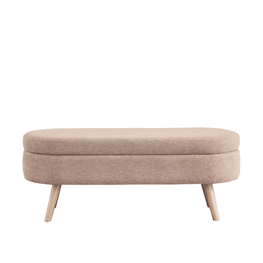 Banco com arrumação de 110 cm - banco moderno com espaço de arrumação e estofo em chenille, ideal para trocar de sapatos - rosa Banco com arrumação de 110 cm - banco moderno com espaço de arrumação e estofo em chenille, ideal para trocar de sapatos - rosa