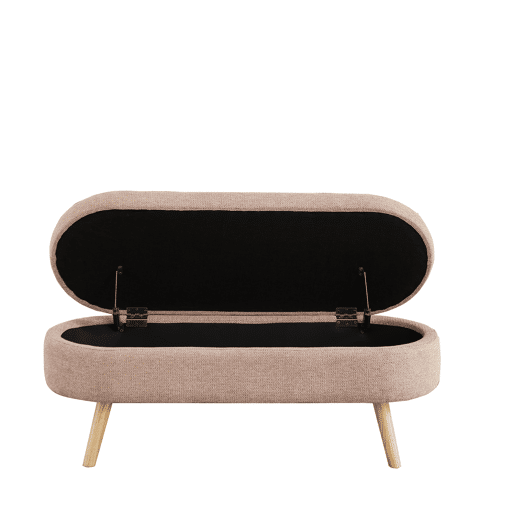 Banco com arrumação de 110 cm - banco moderno com espaço de arrumação e estofo em chenille, ideal para trocar de sapatos - rosa Banco com arrumação de 110 cm - banco moderno com espaço de arrumação e estofo em chenille, ideal para trocar de sapatos - rosa