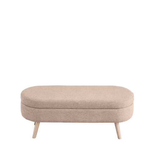 Banco com arrumação de 110 cm - banco moderno com espaço de arrumação e estofo em chenille, ideal para trocar de sapatos - rosa Banco com arrumação de 110 cm - banco moderno com espaço de arrumação e estofo em chenille, ideal para trocar de sapatos - rosa