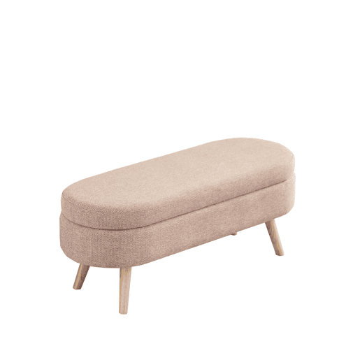 Banco com arrumação de 110 cm - banco moderno com espaço de arrumação e estofo em chenille, ideal para trocar de sapatos - rosa Banco com arrumação de 110 cm - banco moderno com espaço de arrumação e estofo em chenille, ideal para trocar de sapatos - rosa