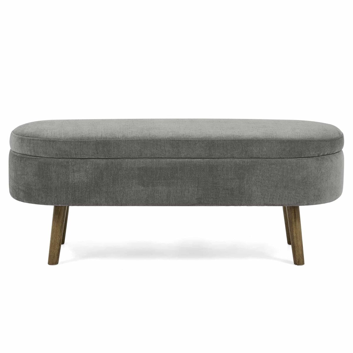 Bancos tapizados 110x40 Gris Oscuro