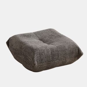 Pufe para sofá - Sem dimensões - Chenille, estilo Togo, banco para sapatos - Cinzento