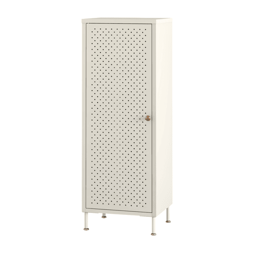 Sapateira Coleraine 1 porta 115x43x35 cm branco creme en.casa