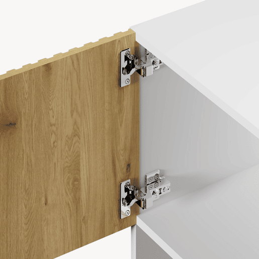 Estante de livros Verhundar com 3 portas 102x120x30 cm Branco Madeira en.casa Estante de livros Verhundar com 3 portas 102x120x30 cm Branco Madeira en.casa