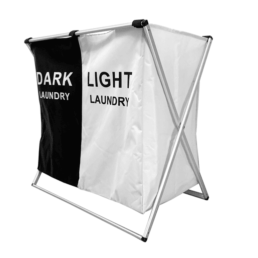 Cesto Roupa Suja 2 Compartimentos DobrĂ¡vel 58cm Nyana Home Cesto Roupa Suja 2 Compartimentos DobrĂ¡vel 58cm Nyana Home