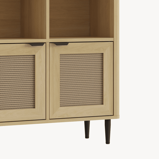 Cómoda Lukhomso com 2 portas 85x75x30 cm Aspeto carvalho en.casa Cómoda Lukhomso com 2 portas 85x75x30 cm Aspeto carvalho en.casa