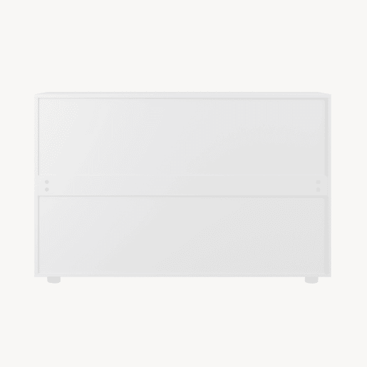 Cómoda Paarl com 2 gavetas e 3 portas 74x117x36cm Branco mate en.casa Cómoda Paarl com 2 gavetas e 3 portas 74x117x36cm Branco mate en.casa