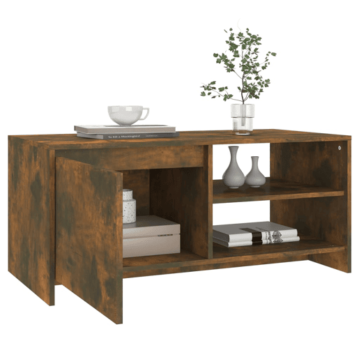 Mesa de Centro, Mesa baixa, 102x50x45 cm derivados madeira carvalho fumado Mesa de Centro, Mesa baixa, 102x50x45 cm derivados madeira carvalho fumado