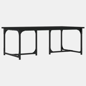 Mesa de Centro, Mesa baixa, 90x50x35 cm derivados de madeira preto