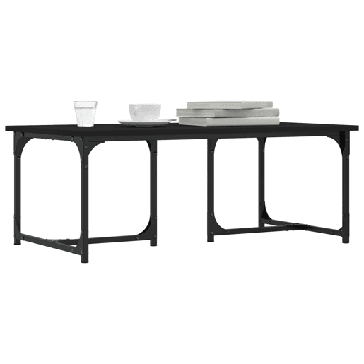 Mesa de Centro, Mesa baixa, 90x50x35 cm derivados de madeira preto Mesa de Centro, Mesa baixa, 90x50x35 cm derivados de madeira preto