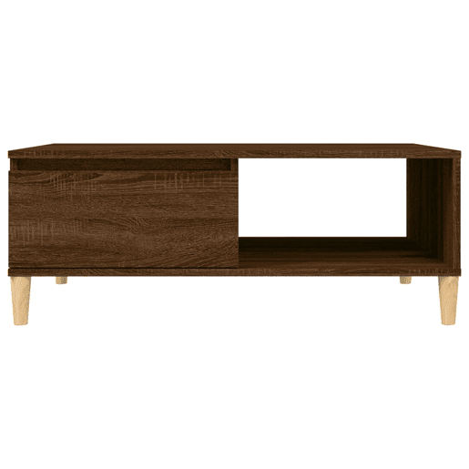 Mesa de Centro, Mesa baixa, 90x60x35 cm derivados madeira carvalho castanho