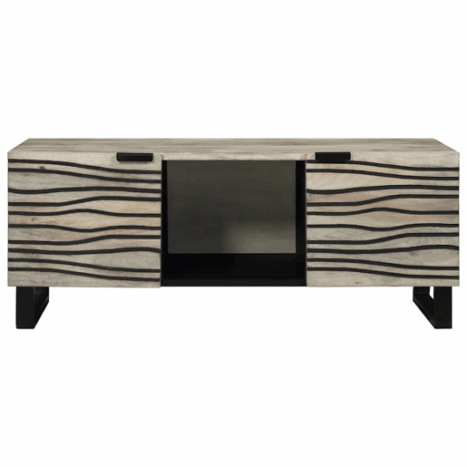 Mesa de Centro, Mesa baixa, Bege e Preto 100 x 54 x 40 cm Mesa de Centro, Mesa baixa, Bege e Preto 100 x 54 x 40 cm