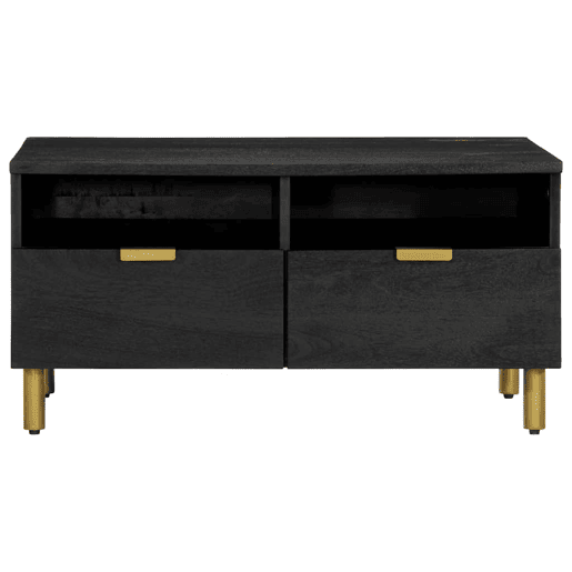 Mesa de Centro, Mesa baixa, 80x54x40 cm derivados de madeira preto