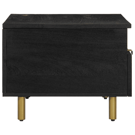 Mesa de Centro, Mesa baixa, 80x54x40 cm derivados de madeira preto