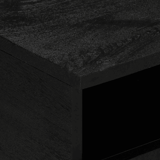 Mesa de Centro, Mesa baixa, 80x54x40 cm derivados de madeira preto