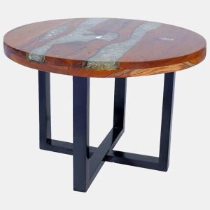 Mesa de Centro, Mesa baixa, em resina de teca 60 cm