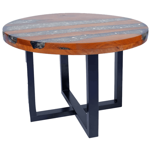 Mesa de Centro, Mesa baixa, em resina de teca 60 cm