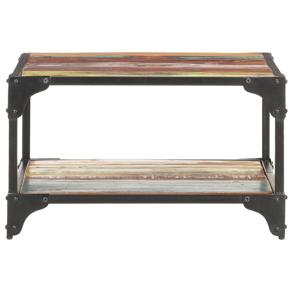 mesa de cafe - mesa de centro de madera maciza reciclada 60x60x35 cm
