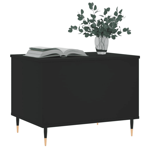 Mesa de Centro, Mesa baixa, 60x44,5x45 cm derivados de madeira preto Mesa de Centro, Mesa baixa, 60x44,5x45 cm derivados de madeira preto