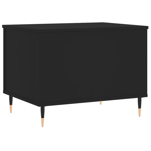 Mesa de Centro, Mesa baixa, 60x44,5x45 cm derivados de madeira preto Mesa de Centro, Mesa baixa, 60x44,5x45 cm derivados de madeira preto
