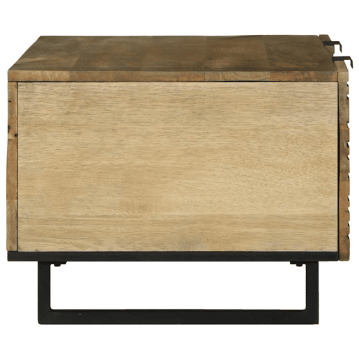Mesa de Centro, Mesa baixa, Marrom e Preto 100 x 54 x 40 cm