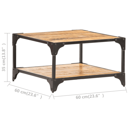 Mesa de Centro, Mesa baixa, 60x60x35 cm madeira de mangueira maciça Mesa de Centro, Mesa baixa, 60x60x35 cm madeira de mangueira maciça
