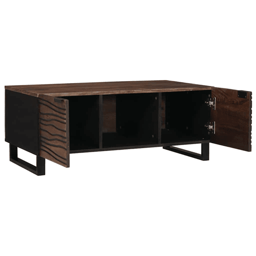 Mesa de Centro, Mesa baixa, Marrom e Preto 100 x 54 x 40 cm Mesa de Centro, Mesa baixa, Marrom e Preto 100 x 54 x 40 cm