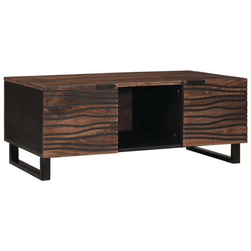 Mesa de Centro, Mesa baixa, Marrom e Preto 100 x 54 x 40 cm Mesa de Centro, Mesa baixa, Marrom e Preto 100 x 54 x 40 cm