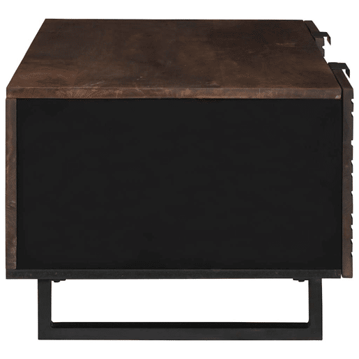 Mesa de Centro, Mesa baixa, Marrom e Preto 100 x 54 x 40 cm Mesa de Centro, Mesa baixa, Marrom e Preto 100 x 54 x 40 cm